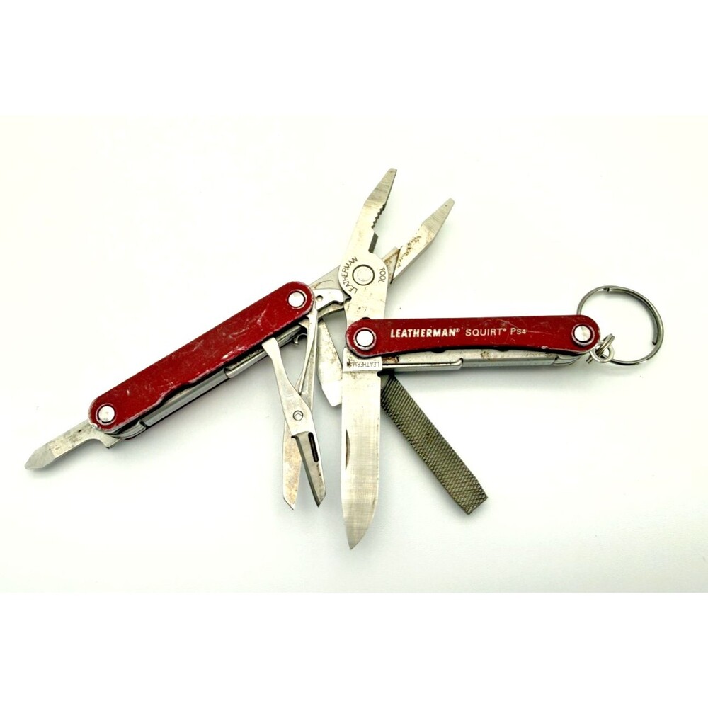 Leatherman Squirt PS4 Multi-Tool – Red – Discontinued Model Vintage Made in USA